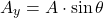 \[A_y=A\cdot \sin{\theta}\]