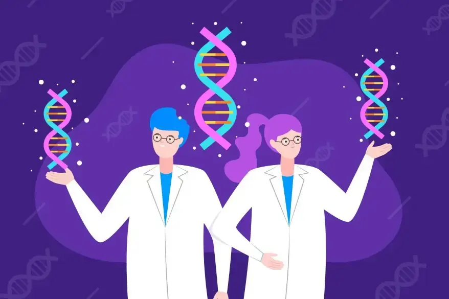 Hereditary and DNA molecules in biochemistry