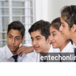 Teenager students reading Entech-The STEM education digital magazine