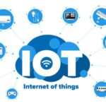 The iot is surrounded by various devices in the field of science magazine.