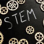 stem-education-concept-blackboard-and-gear-wheels
