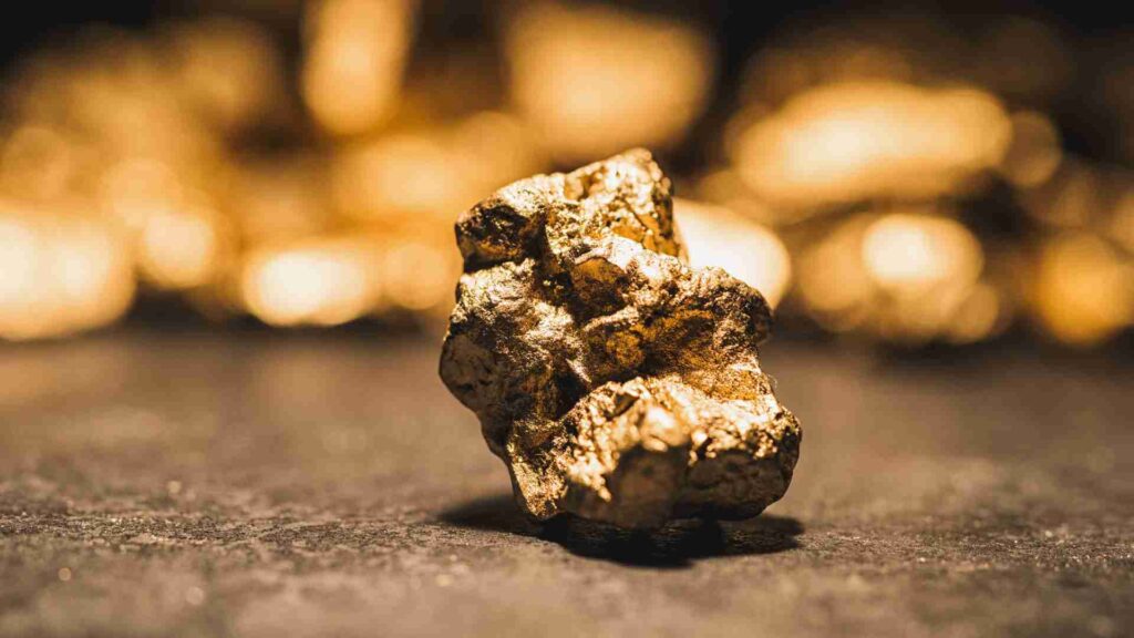 gold extracted from gold mine