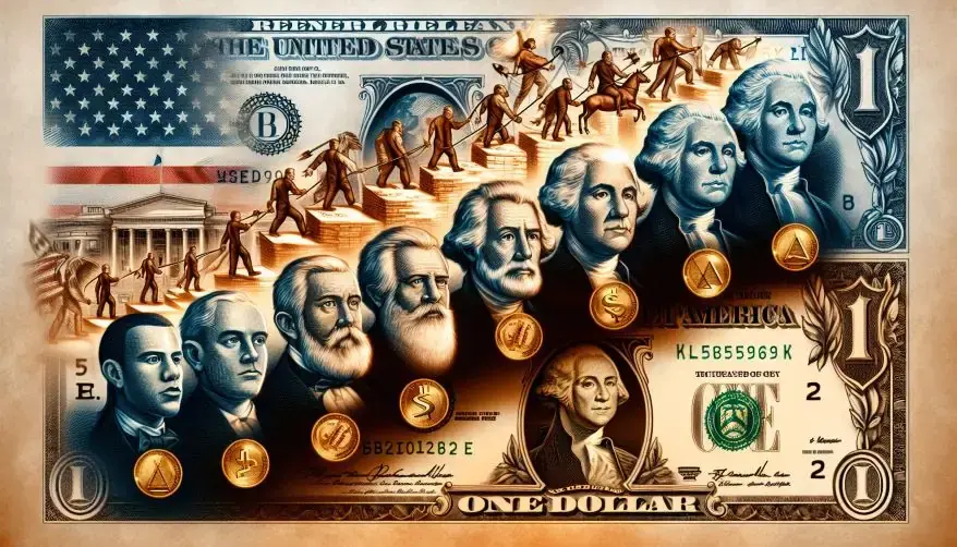 US Currency From Gold to Dollar