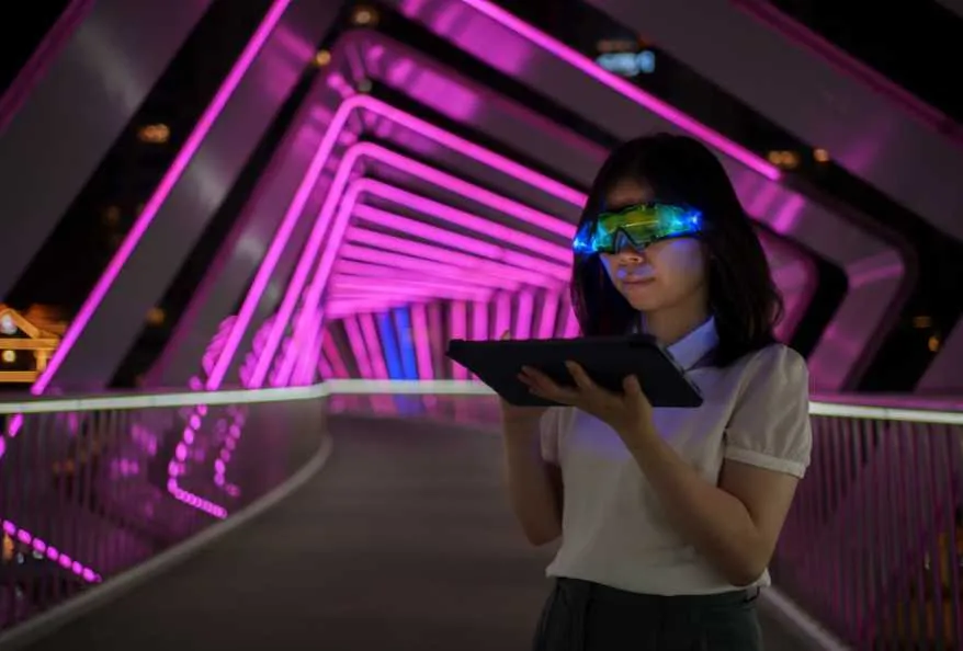 Metaverse Architect working in open world.