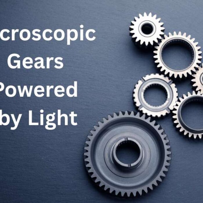 Microscopic Gears Powered by Light